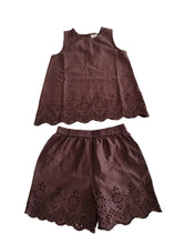 June Shorts and Top Set : BROWN : Infant : Toddler : Tween