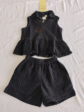 Florence Shorts and Top Set  : BLACK : Infant : Toddler : Tween