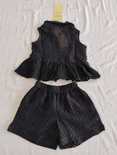 Florence Shorts and Top Set  : BLACK : Infant : Toddler : Tween