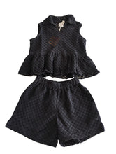 Florence Shorts and Top Set  : BLACK : Infant : Toddler : Tween
