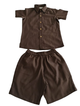 Joey Shorts and Shirt Set : Gender Neutral : BROWN : Infant : Toddler : Tween