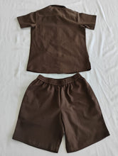 Joey Shorts and Shirt Set : Gender Neutral : BROWN : Infant : Toddler : Tween