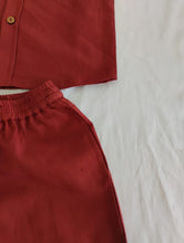 Joey Shorts and Shirt Set : Gender Neutral  : BRICK : Infant : Toddler : Tween