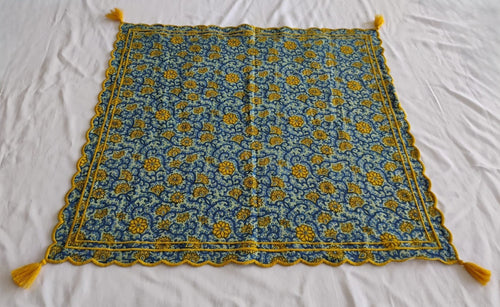 Embroidered Summer Scarf : BLUE : One Size