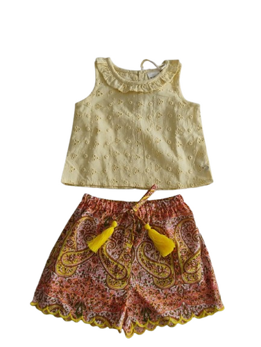 Yasmin Top and Shorts Set  : BUTTER YELLOW : Infant : Toddler : Tween