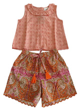 Yasmin Top and Shorts Set : CORAL : Infant : Toddler : Tween