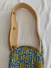 Quilted Round Sling Bag : BLUE : One Size
