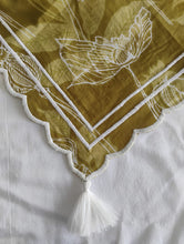 Embroidered Summer Scarf  : GREEN : One Size