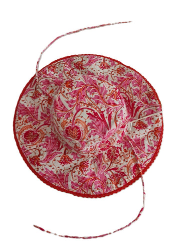 Summer Sun Hat : Reversible : WHITE : Infant : Toddler : Tween