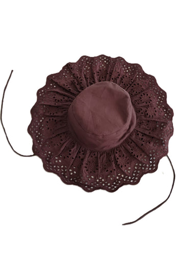 Embroidery Hat : BROWN : Infant : Toddler : Tween
