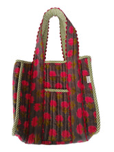 Quilted Tote Bag : RED : One Size