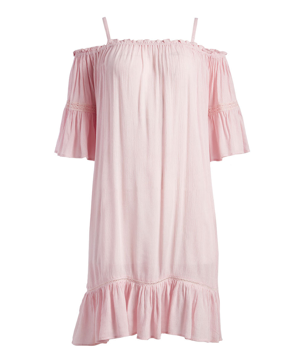 Light Pink Lace Detail Dress