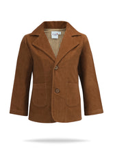 Blazer di velluto a coste grigio