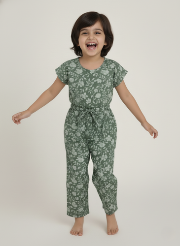 Fiona Jumpsuit with Drawstring Detail : SAGE : Toddler : Tween