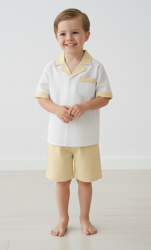 Easter Egg Hunt Shorts and Shirt Set : YELLOW : Infant : Toddler : Tween&nbsp;