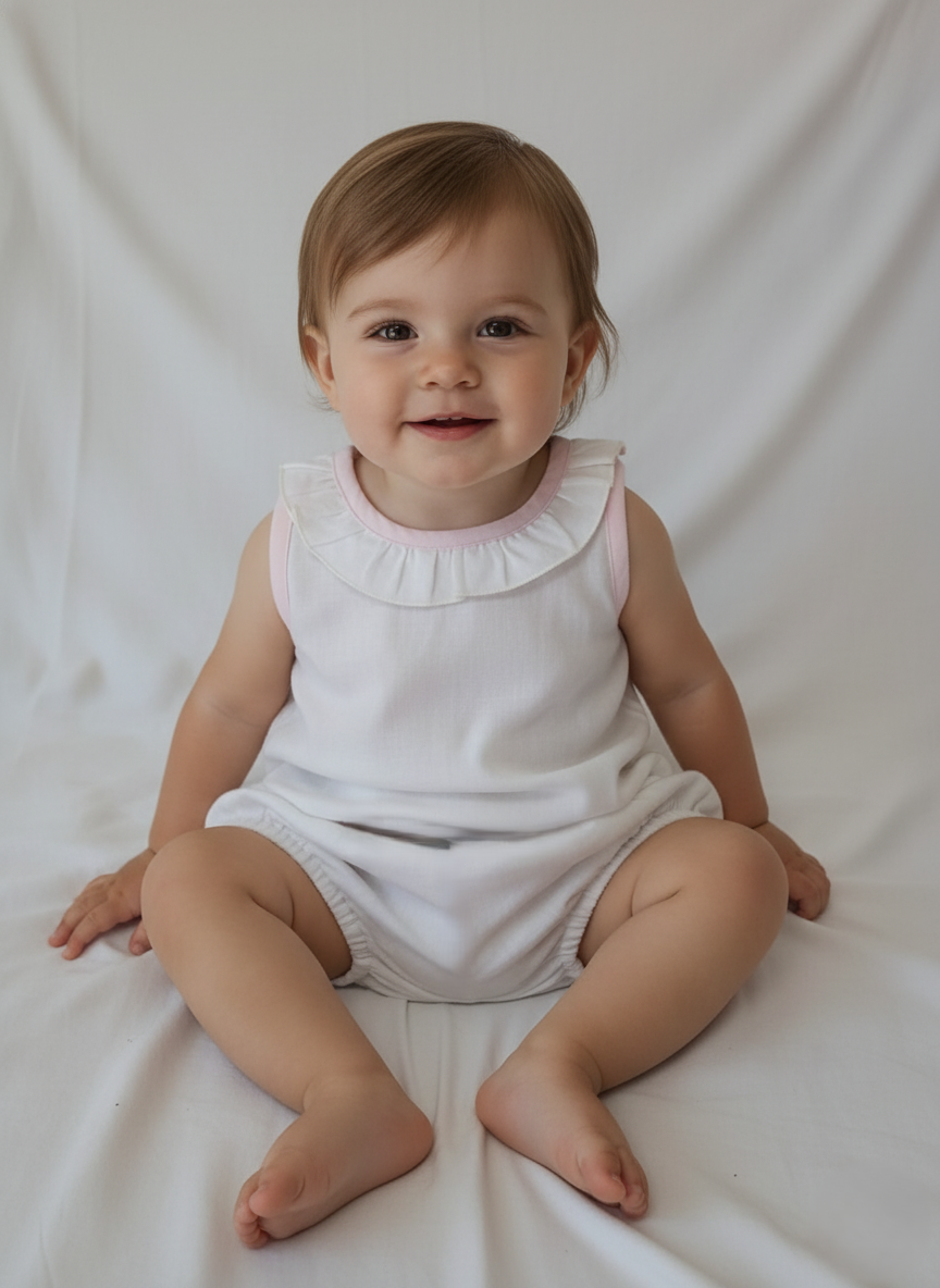 Top And Bow Bloomer Set : PINK : Infant : Baby Girl : New Born