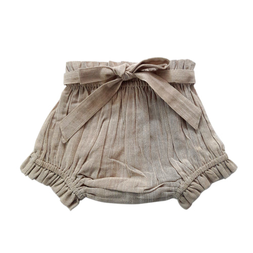 Beige Shorts-Style Diaper Cover