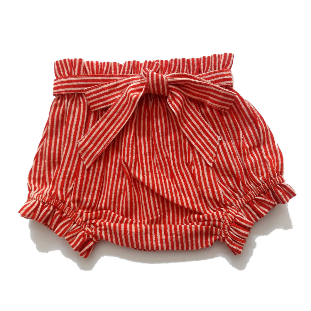 Candy-Stripe Shorts-Style Diaper Cover