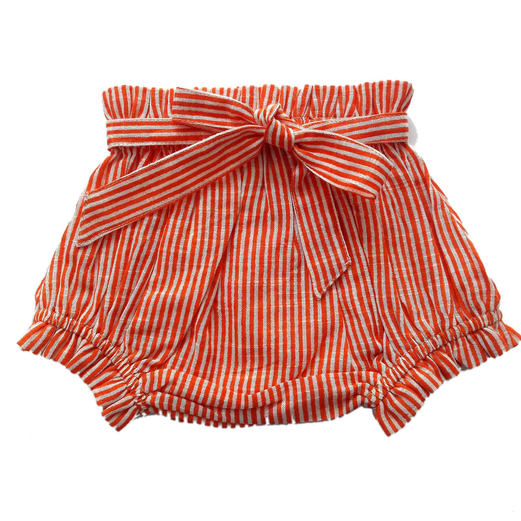 Orange Striped Shorts-Style Diaper Cover  DC183 yobaby