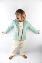 Boys Blazer & Pants Set - Mint/Ivory - Kids Wholesale Boutique Clothing, Boys - Girls Dresses, Yo Baby Wholesale - Yo Baby