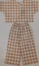 Blush Checkered Print Top & Pant Set
