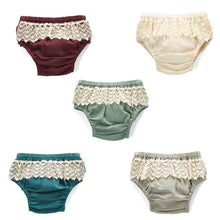 Set of 5 - Diaper Cover with Lace Detail