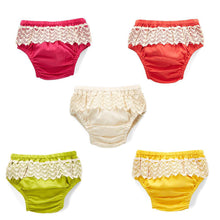 Set of 5 - Diaper Cover with Lace Detail