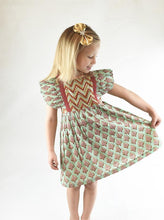 Chevron & Floral Printed Angel Dress