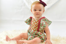 Chevron And Floral Romper - Kids Wholesale Boutique Clothing, 2-pc. set - Girls Dresses, Yo Baby Wholesale - Yo Baby