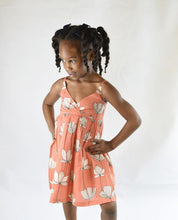Coral Floral Strappy-Dress