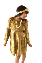 Gold Velvet Shimmer Dress