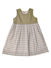 Paisley and Geometric Print Dress (YB1898)
