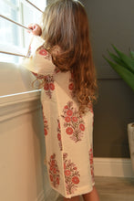 Bell-Sleeves Floral Printed Dress