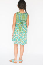 Turquoise Yoke Dress With Belt Tie - Kids Wholesale Boutique Clothing, Shirt-Dress - Girls Dresses, Yo Baby Wholesale - Yo Baby
