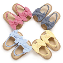 Baby Girl Bow Sandals - Light Blue Yo Baby Wholesale 