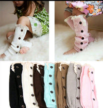 Girls Laced Knitted Wool Leg Warmers Socks Yo Baby Wholesale 