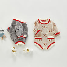 Infinity Print Infant Sweater Romper - Unisex