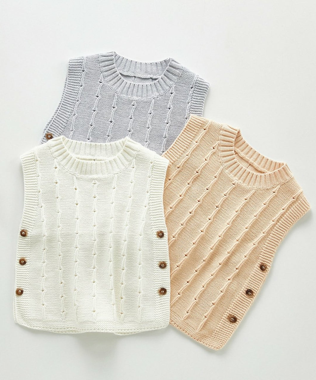 Infant Knitted Sweater Vest - Unisex
