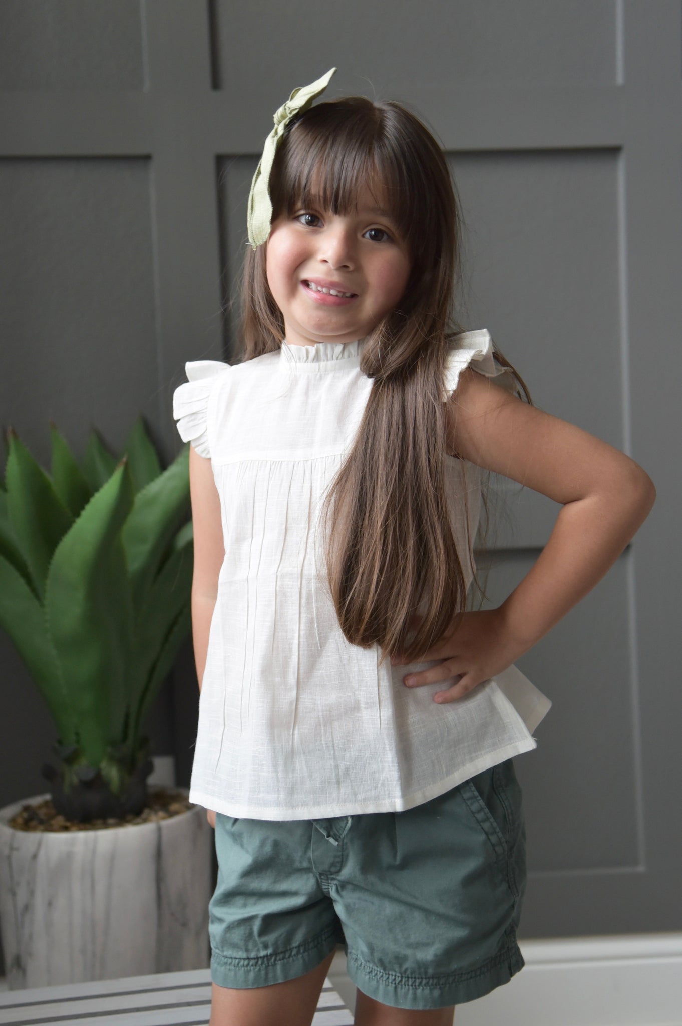 Ruffle Ivory Top Yo Baby Wholesale
