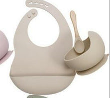 Set of 3 , Bowl & Spoon - Feeding Set Feeding Set Yo Baby Wholesale Blush/Beige 