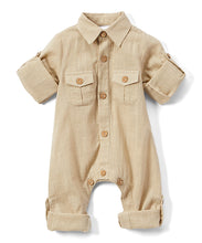 Boys Infant Full Sleeves Romper - Khaki