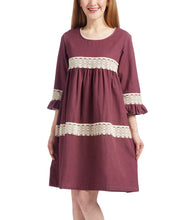 Burgundy Lace Detail Shift Dress - Kids Wholesale Boutique Clothing, Dress - Girls Dresses, Yo Baby Wholesale - Yo Baby