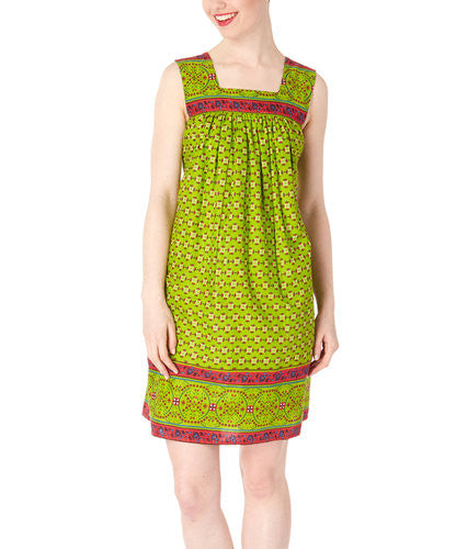 Parrot Green Shift Dress - Kids Wholesale Boutique Clothing, Dress - Girls Dresses, Yo Baby Wholesale - Yo Baby