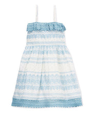 Light Blue and White Lace Dress - Kids Wholesale Boutique Clothing, Dress - Girls Dresses, Yo Baby Wholesale - Yo Baby